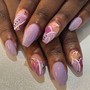 Fills on Medium Nail Set w/ Nail Art