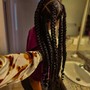 Braided to the tip / Waist length