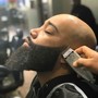 Steam towel and edge up/beard Trim