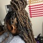 Butterfly locs Mid back