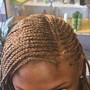 Goddess Braids cornrows.