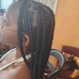 Large Knotless Box Braids