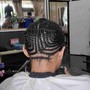 Mens Braids to the back