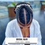 Hair Mask / blow out for braided  wig braid down