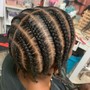 Half Up Half Down Braids Small