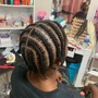 Half Up Half Down Braids Small