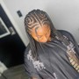 Loc retwist mid back