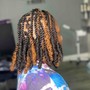 Kids half head loc groom