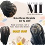 Medium Mid-back Knotless Box Braids