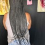 Medium Knotless boho Braids w/ human hair