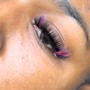 Color add on lashes