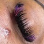 Color add on lashes