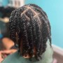 Medium knotless Braids