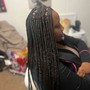 Human hair extensions for braids