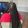 small box braids butt length