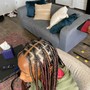 small box braids butt length