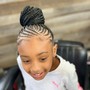 Kid's Braids updo freestyle (w/ Extensions)