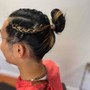 Braids French or cornrow no hair added