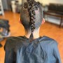 Feed in French braids