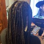 Large knotless goddess Braids