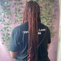 Boho s/med knotless single /box braids mid back