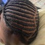 Half a fish bone Braids