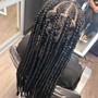 Feed in Braids ponytail