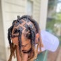 100 locs or long hair Palm Retwist