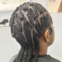 Straight back Feed-In Braids (>8)