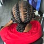 2-4 Stitch Braids straight back