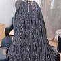 Large Boho Knotless Braids