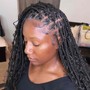 Medium Boho Knotless Braids