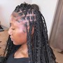 Medium Boho Knotless Braids