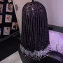 Medium Human Hair Boho Knotless Braids