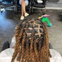 Deluxe WASH, Hot Oil, Retwist, and Style (Barrel Braids)