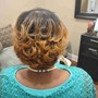 Flat Iron/ Curl Relaxed Hair (Short Pixie)