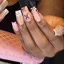 short ( acrylic nails )