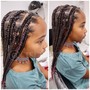 Kid's Braids and beads with added hair