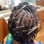 Dread Wash and Re-twist and Styled