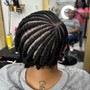 Cornrows/ Braid down