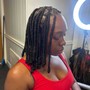 shaved back medium braids