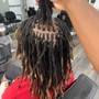 Extended loc twist mid back length