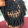 Shampoo retwist & style for long butt length