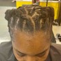 Front cornrow with Individual Braids