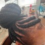 Front cornrow with Individual Braids