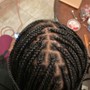 Front cornrow with Individual Braids