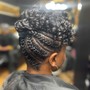 NATURAL STYLE/ MEDUIM - LARGE BRAIDS WITH RODS