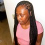 Medium Knotless braids