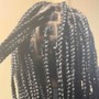 Medium knotless braids