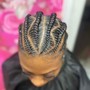 Stitch Braids /Feed-in Braids add on length Lower back